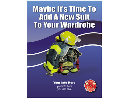 Volunteer Firefighter Recruitment Large Flyer 1 - Blue Wardrobe